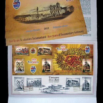 Philatelic Album TIMIŞOARA – 800 YEARS OF DOCUMENTARY TESTIMONY