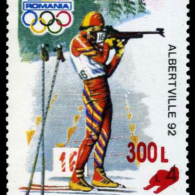 Olympic Games Albertville 1992 - small sleigh overprint