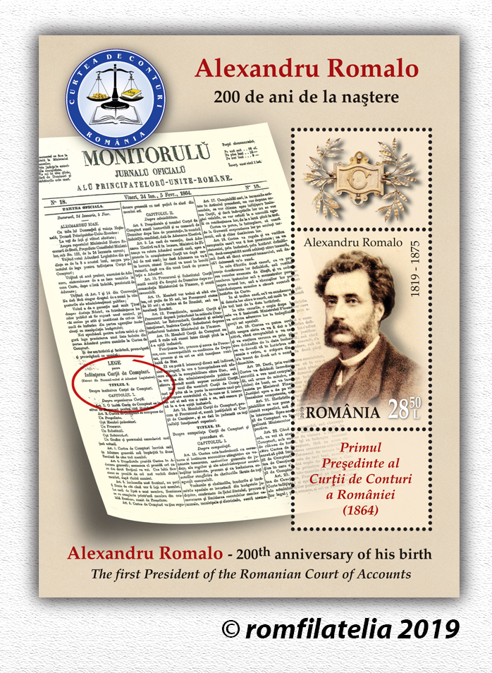 ALEXANDRU ROMALO, 200TH ANNIVERSARY OF HIS BIRTH 1 ALEXANDRU ROMALO, 200TH ANNIVERSARY OF HIS BIRTH