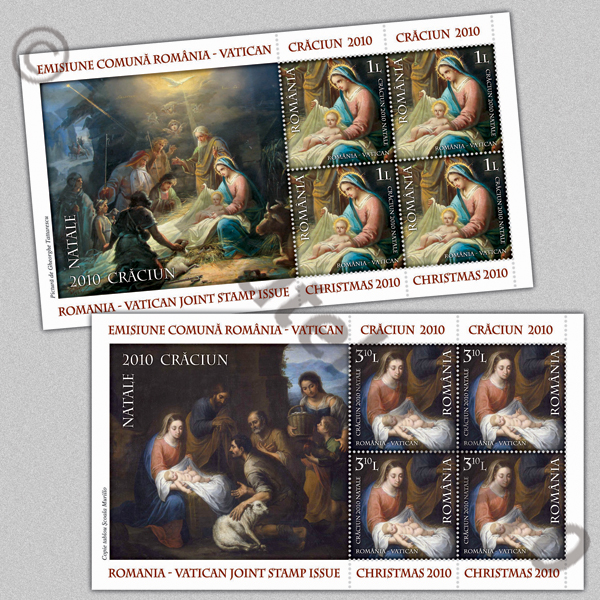 Joint stamp issue Romania-Vatican – “CHRISTMAS 2010”
