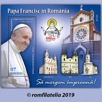 Emissione congiunta Romania – Vaticano 2019 VISITA APOSTOLICA DEL SANTO PADRE FRANCESCO IN ROMANIA