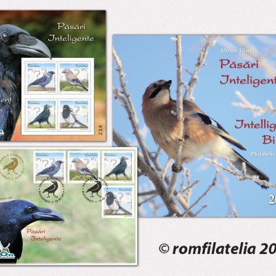 Philatelic album INTELLIGENT BIRDS