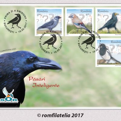 First day cover INTELLIGENT BIRDS