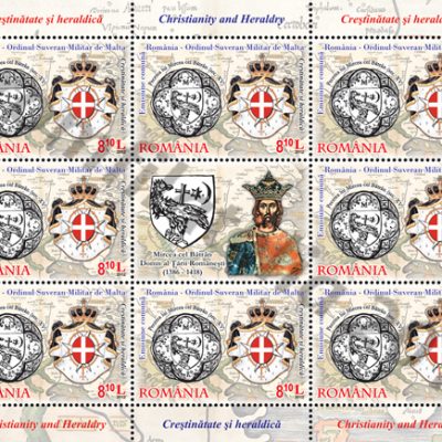 CHRISTIANITY AND HERALDRY - Joint Stamp Issue ROMANIA – SOVEREIGN MILITARY ORDER OF MALTA