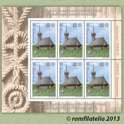 UNESCO Anniversaries - 350 Years since the Building of the Wooden Church from Rogoz Village, Maramures County