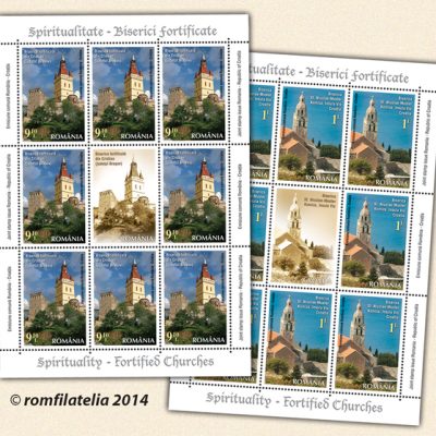Joint Stamp Issue ROMANIA - CROATIA: Spirituality - Fortified Churches