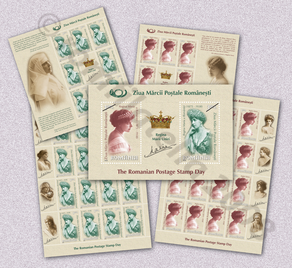 ROMANIAN POSTAGE STAMP DAY - Queen Marie of Romania (70 years since departing from this life and passing into eternity) 1 ROMANIAN POSTAGE STAMP DAY - Queen Marie of Romania (70 years since departing from this life and passing into eternity)