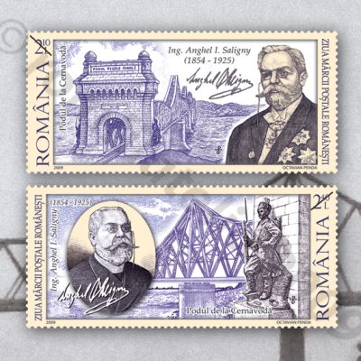 ROMANIAN POSTAGE STAMP DAY – ANGHEL I. SALIGNY – 155 Years since his Birth