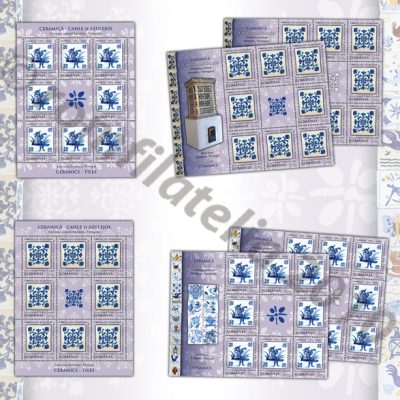 Joint stamp issue Romania-Portugal - CERAMICS – TILES