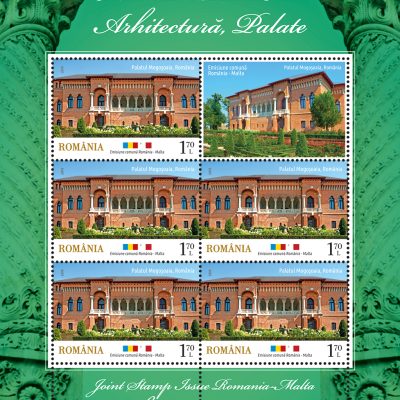 Joint stamp issue ROMANIA – MALTA ARCHITECTURE, PALACES