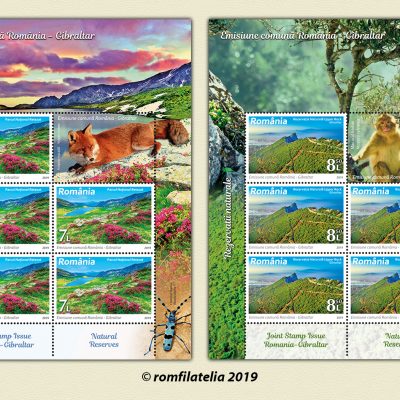 Joint stamp issue ROMANIA – GIBRALTAR NATURAL RESERVES