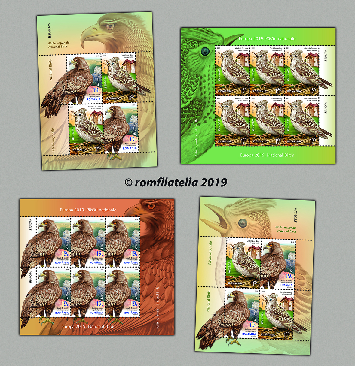 Europa 2019 NATIONAL BIRDS 1 Europa 2019 NATIONAL BIRDS